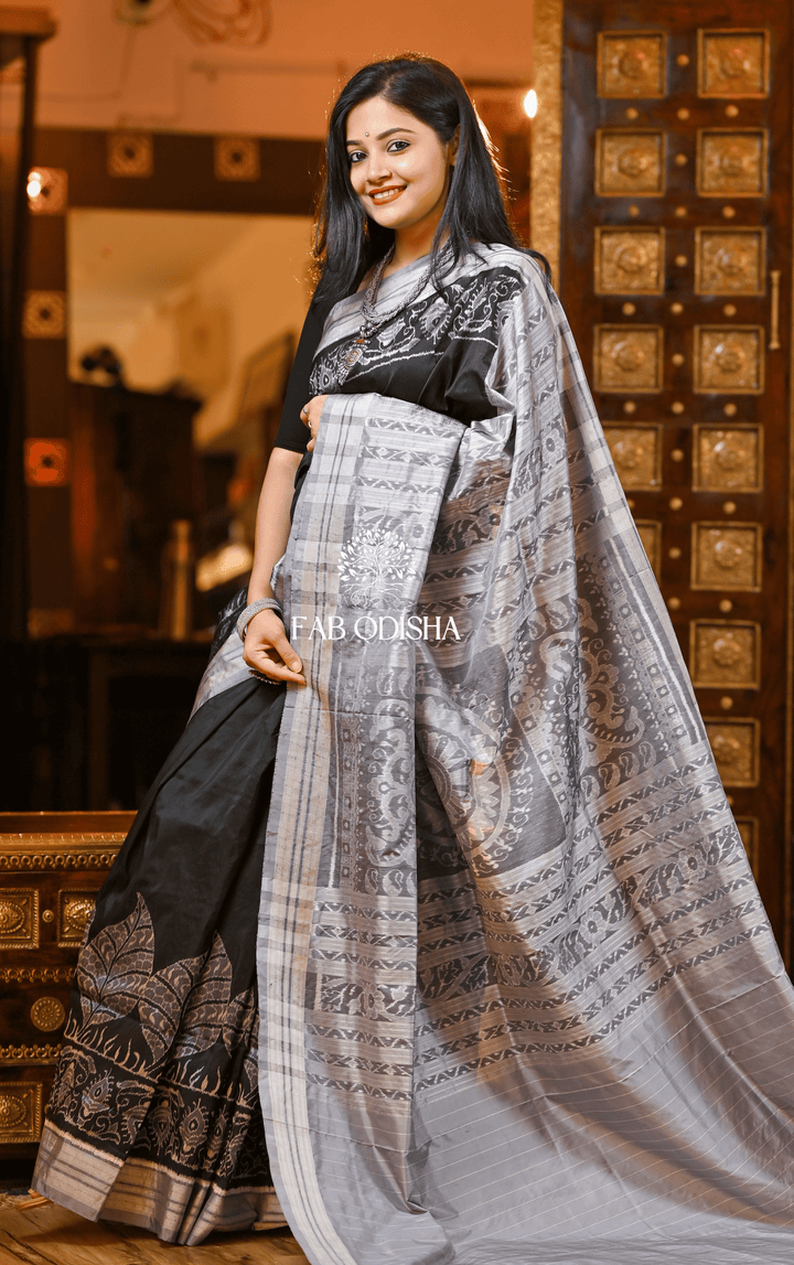 DIBYA DHAGA EXCLUSIVE SAMBALPURI HANDLOOM PURE SILK SAREE
