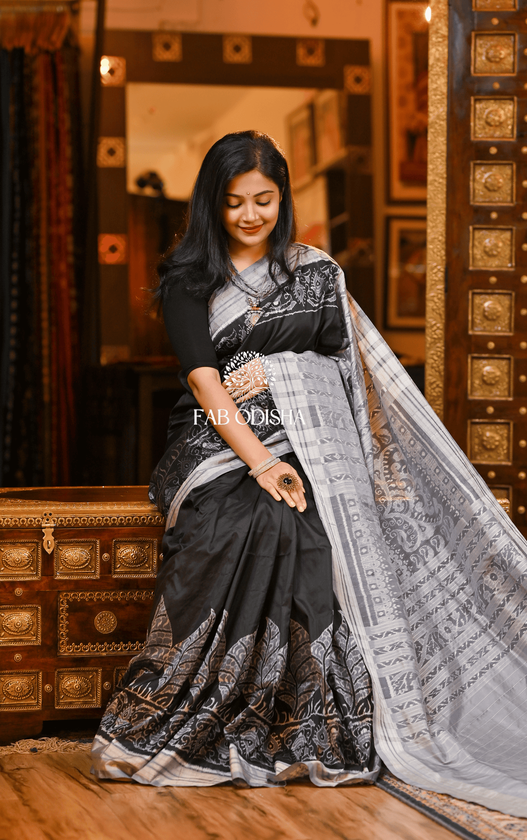DIBYA DHAGA EXCLUSIVE SAMBALPURI HANDLOOM PURE SILK SAREE