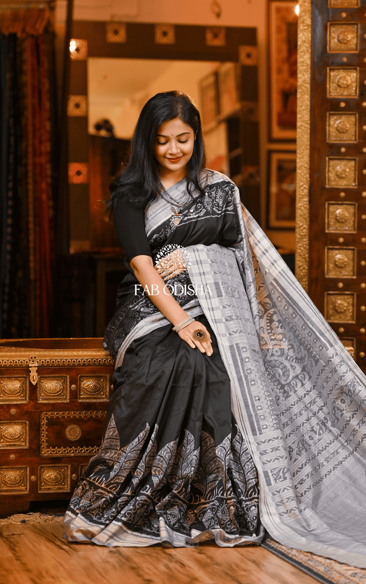 DIBYA DHAGA EXCLUSIVE SAMBALPURI HANDLOOM PURE SILK SAREE
