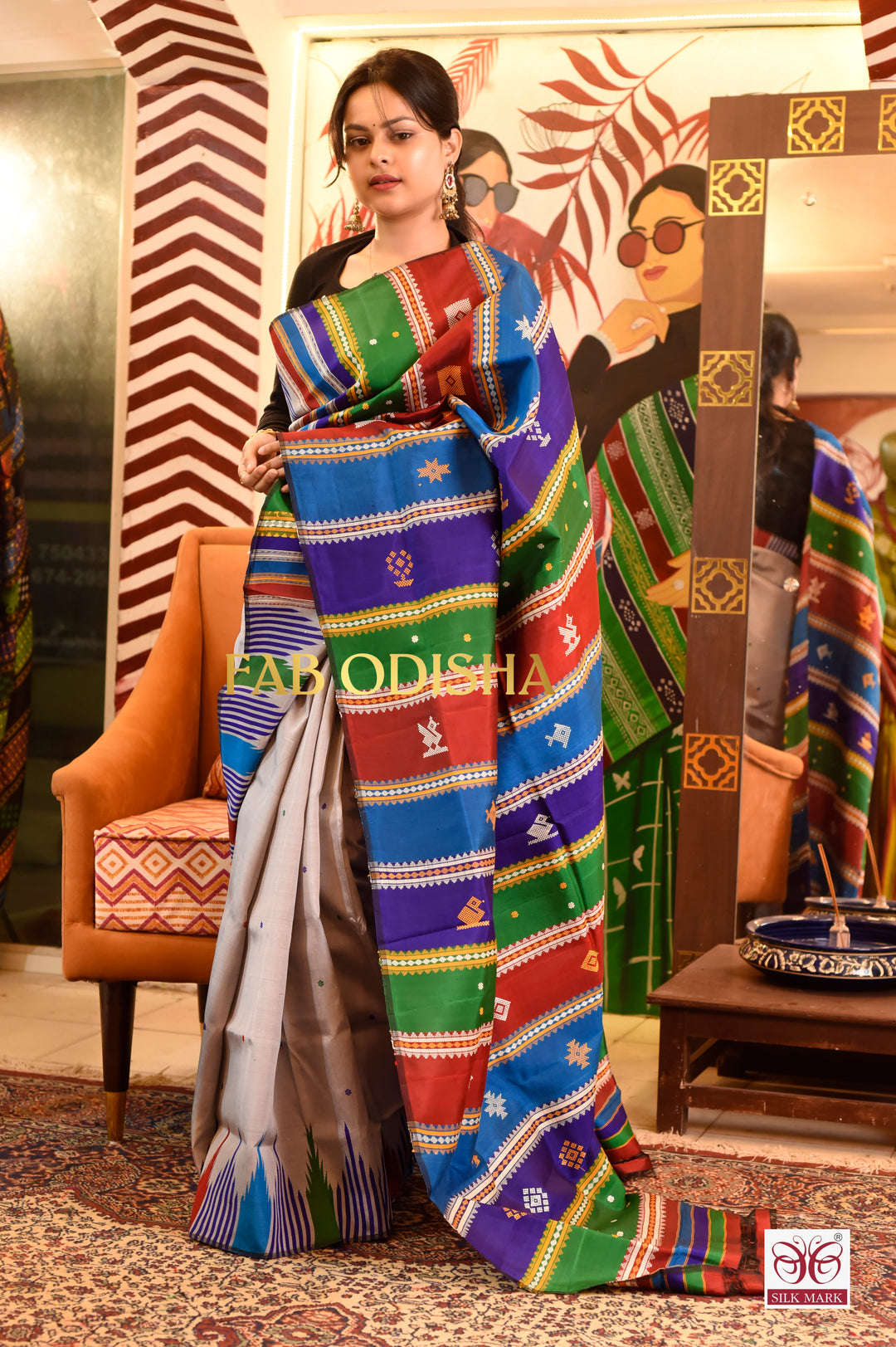 SHUBH SHRINGAR BERHAMPURI DOUBLE AANCHAL PURE SILK PATTA SAREE