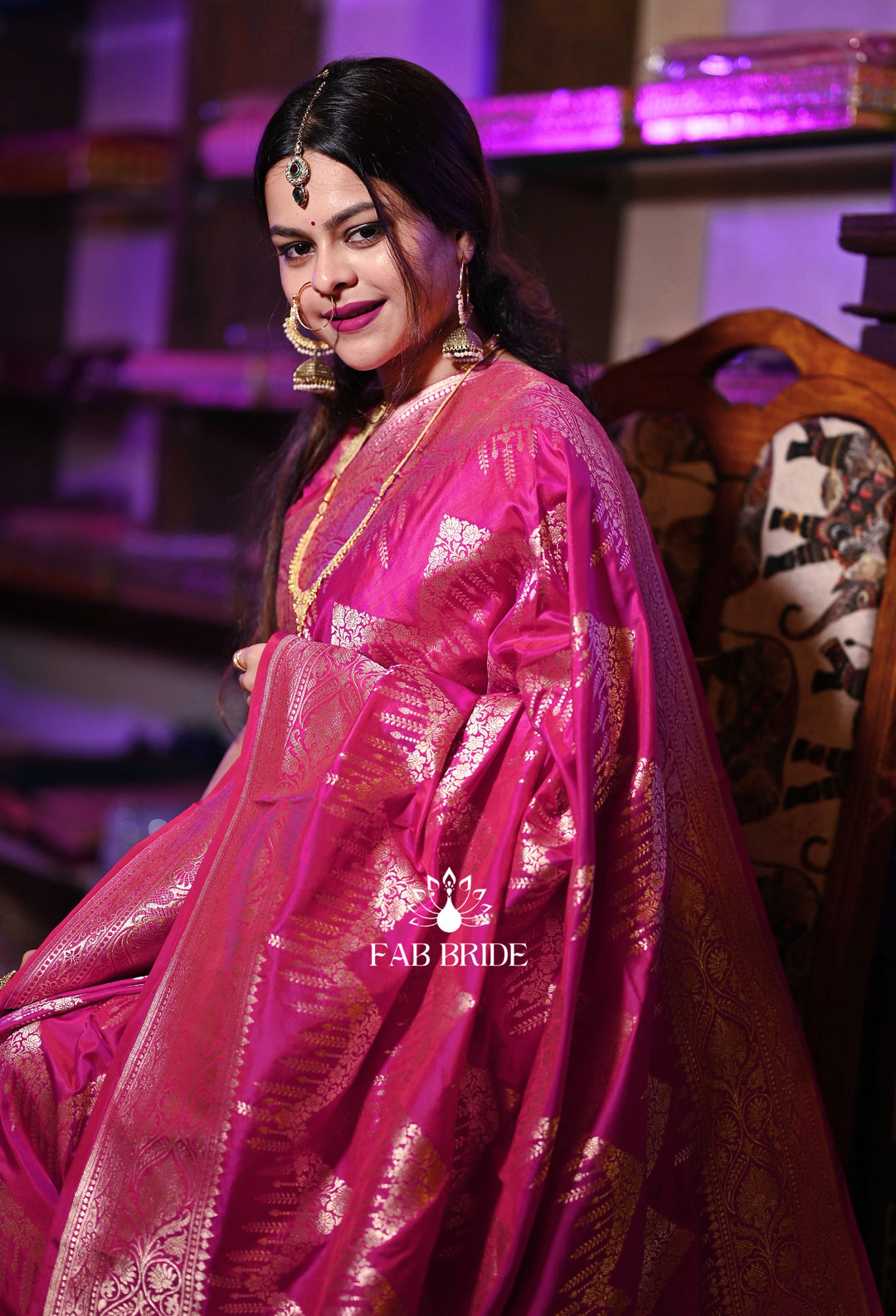 ”RAJRANI HAAR" SONA-RUPA ZARI PURE SILK BANARASI SAREE