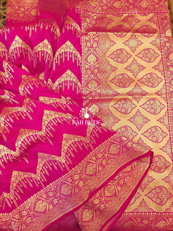 ”RAJRANI HAAR" SONA-RUPA ZARI PURE SILK BANARASI SAREE