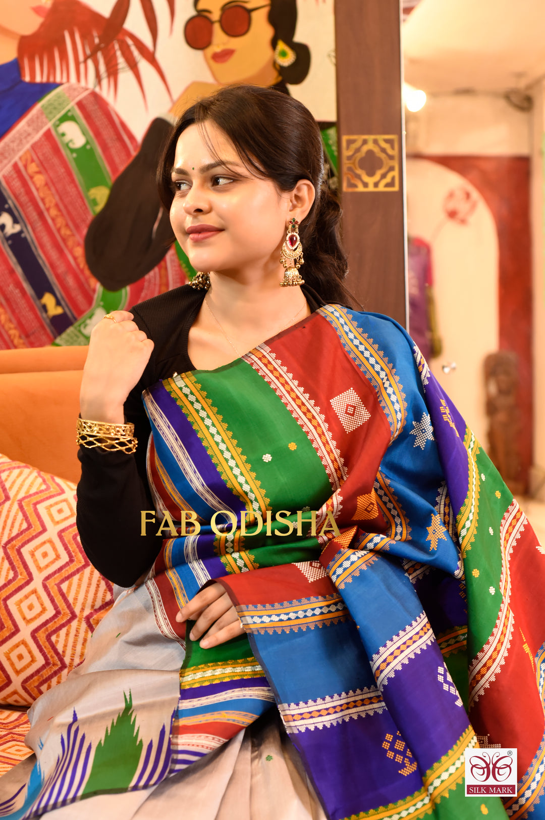 SHUBH SHRINGAR BERHAMPURI DOUBLE AANCHAL PURE SILK PATTA SAREE