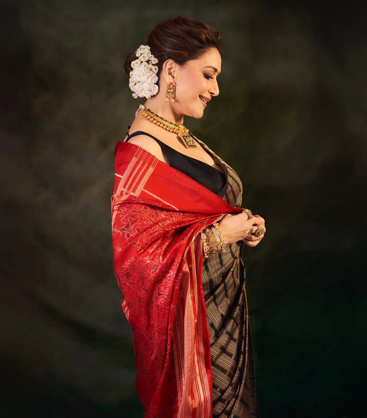 MADHURI DIXIT EXCLUSIVE SAMBALPURI HANDLOOM PURE SILK SAREE