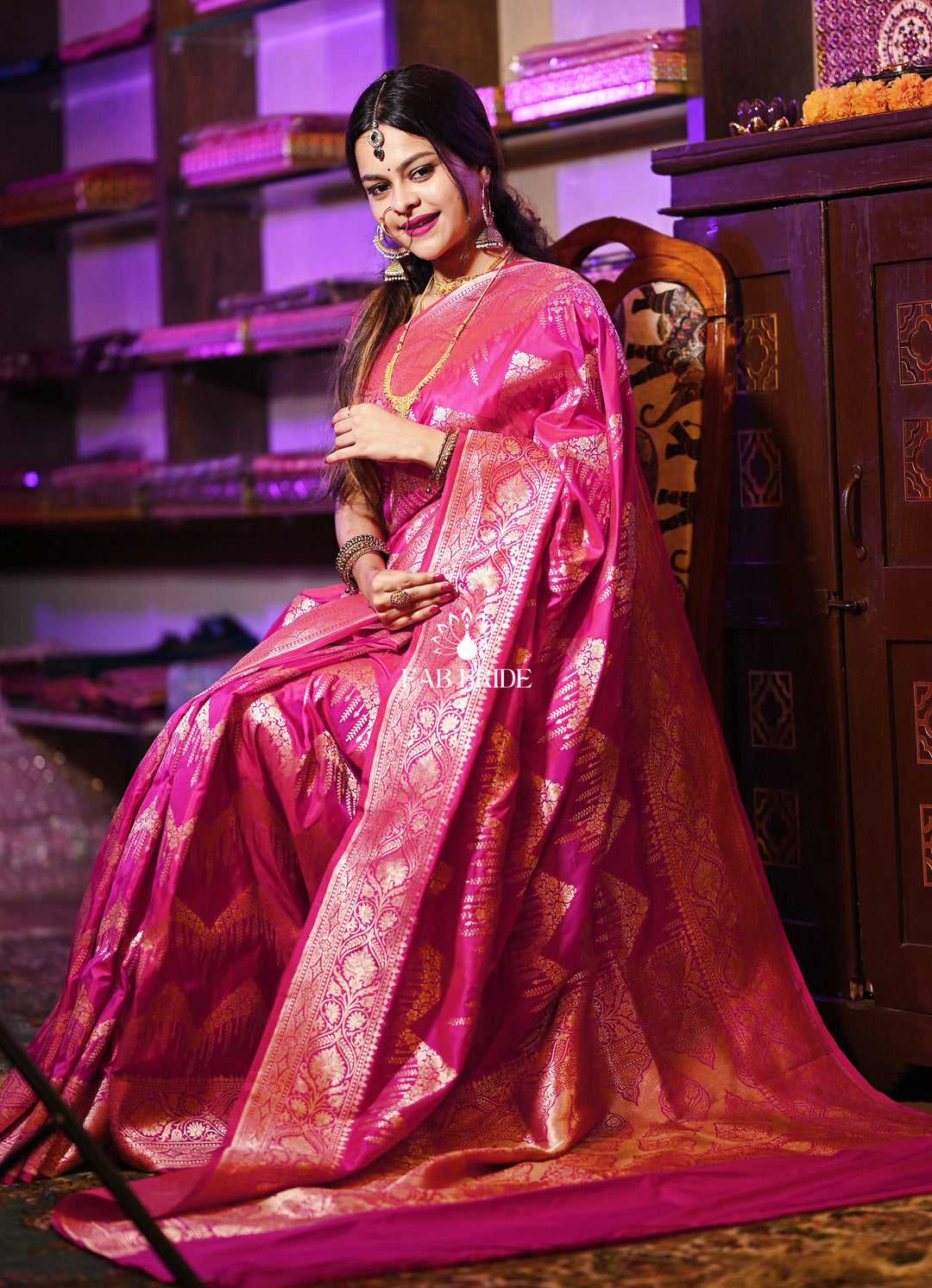 ”RAJRANI HAAR" SONA-RUPA ZARI PURE SILK BANARASI SAREE