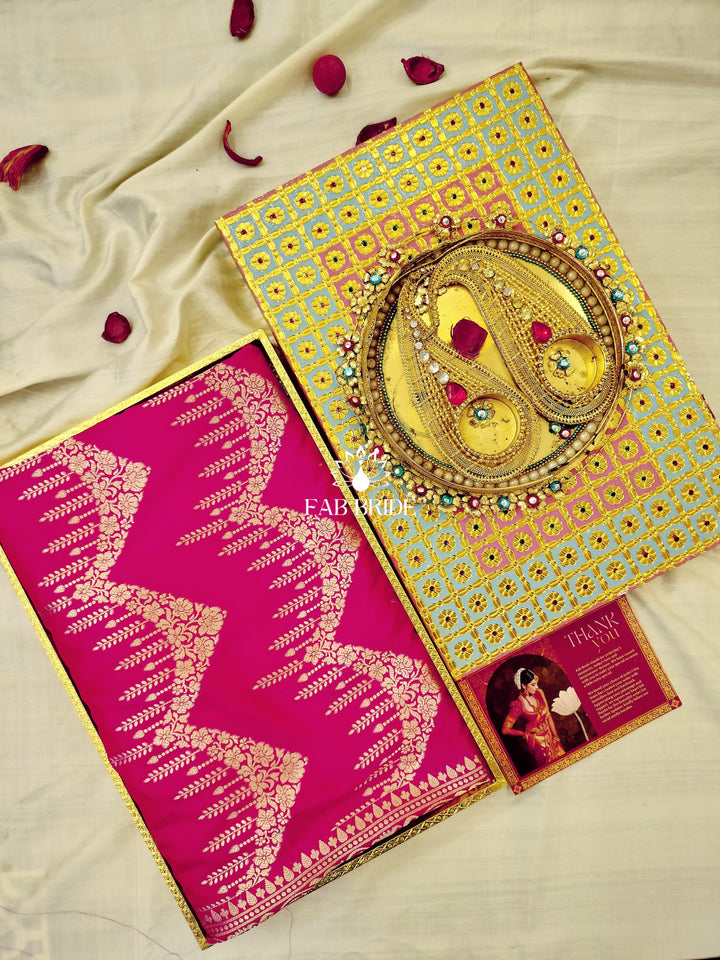 ”RAJRANI HAAR" SONA-RUPA ZARI PURE SILK BANARASI SAREE