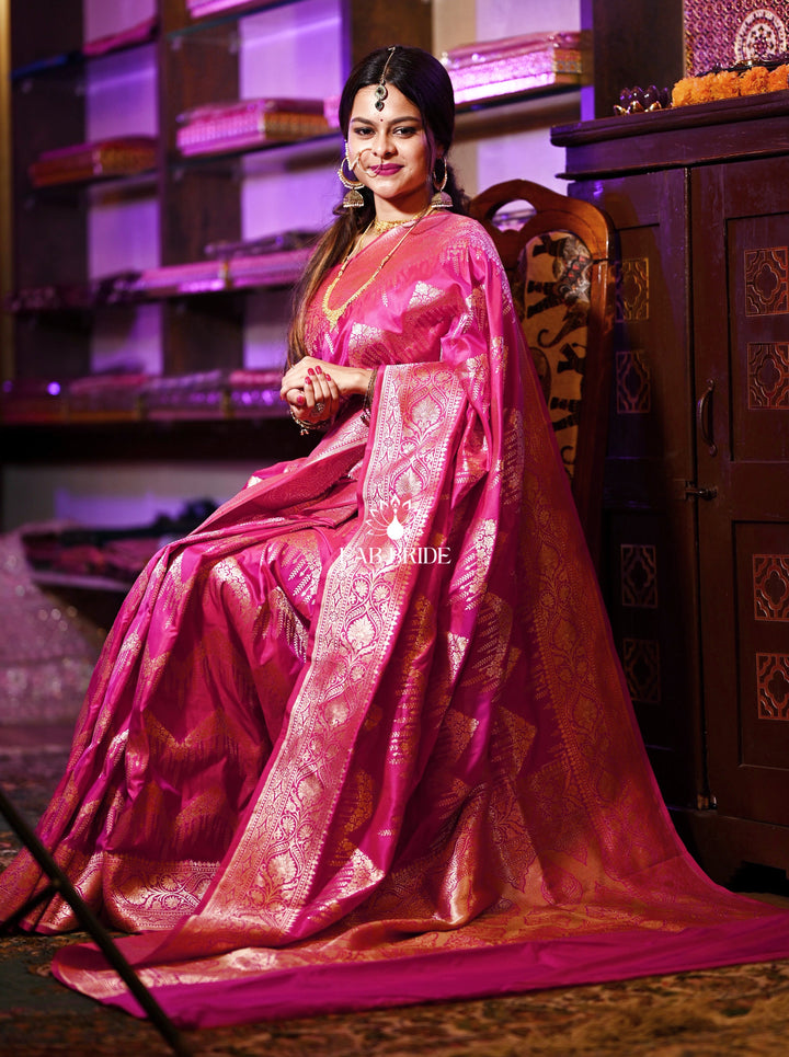 ”RAJRANI HAAR" SONA-RUPA ZARI PURE SILK BANARASI SAREE