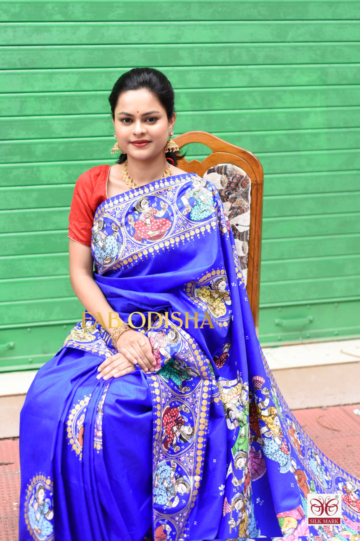 HERITAGE SUKANYA TWAMEVO PATTACHITRA PURE SILK HANDLOOM SAREE