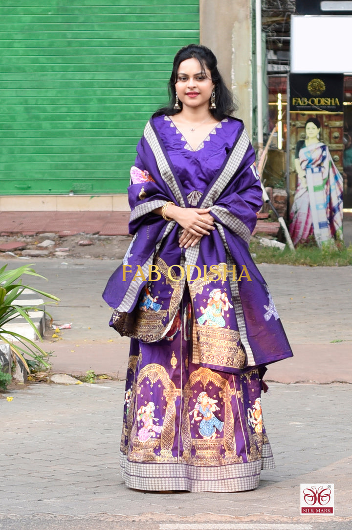 ANANTA SUTRA HERITAGE EXCLUSIVE PATTACHITRA HANDLOOM LEHENGA