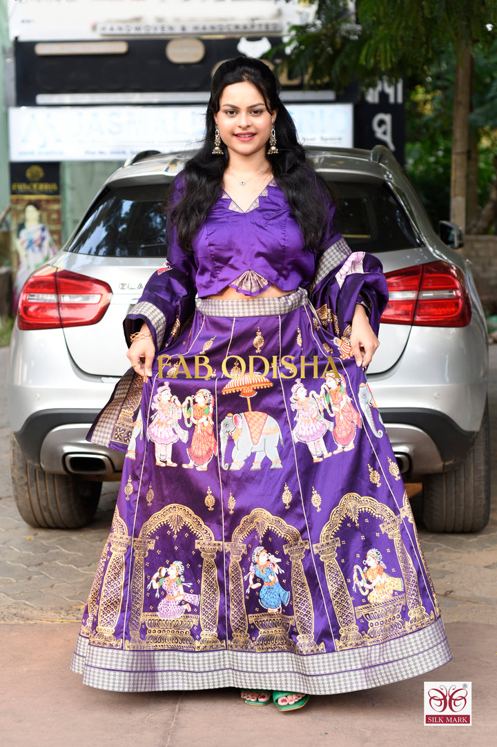 ANANTA SUTRA HERITAGE EXCLUSIVE PATTACHITRA HANDLOOM LEHENGA