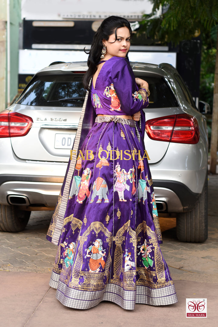 ANANTA SUTRA HERITAGE EXCLUSIVE PATTACHITRA HANDLOOM LEHENGA