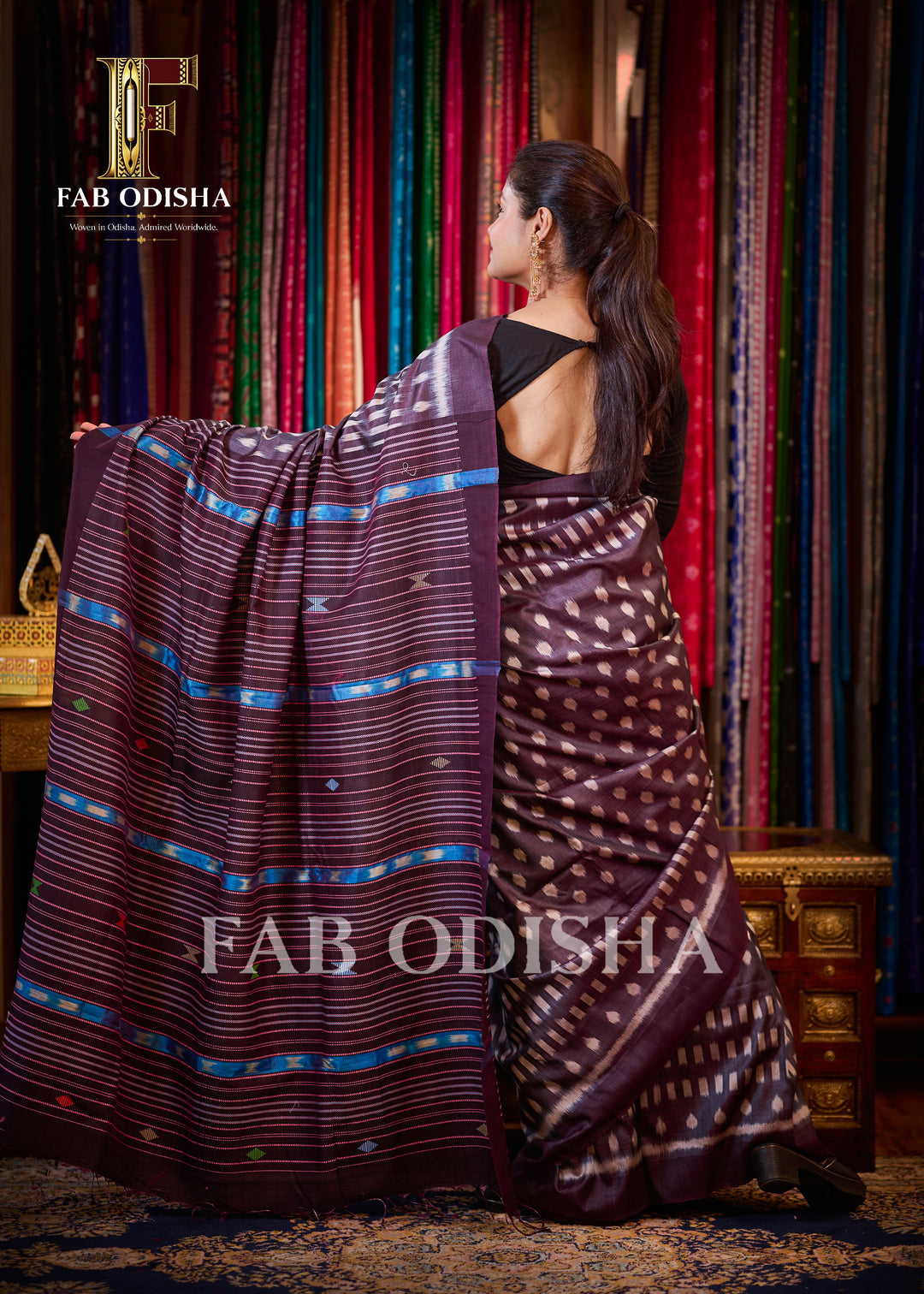 SASHI PRABHA KOTPAD KATHA ON FINE TUSSAR SILK SAREE
