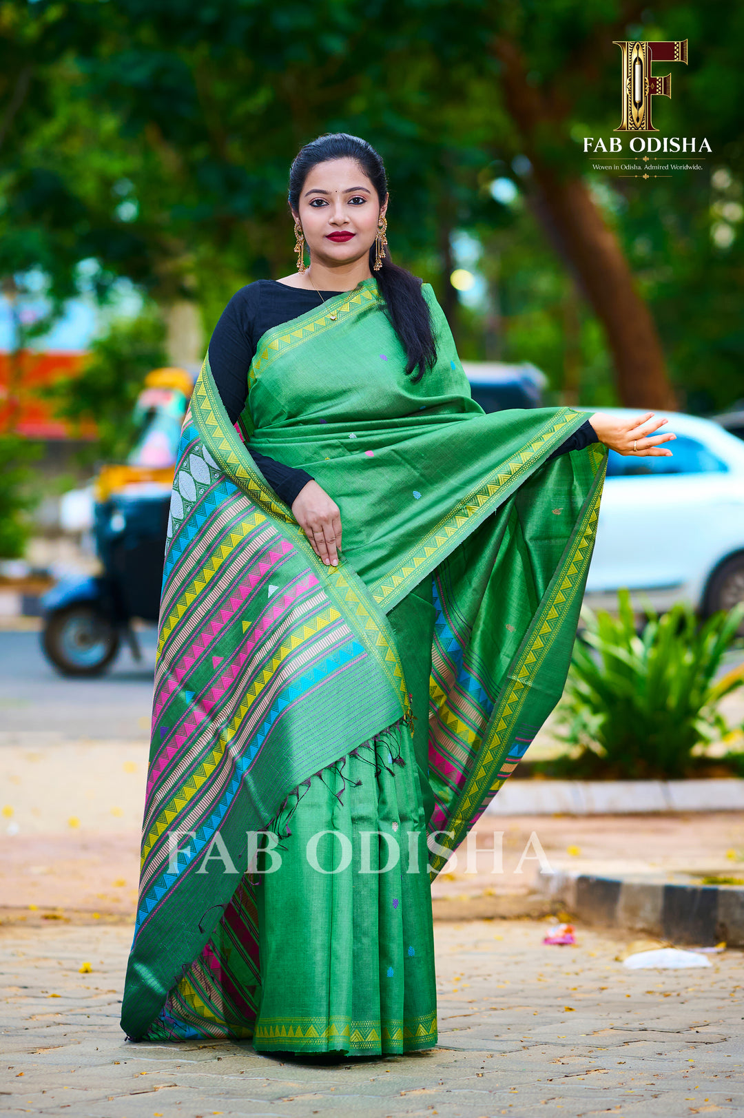 ARANYA VARNA EXCLUSIVE DONGRIA FINE TUSSAR SILK SAREE