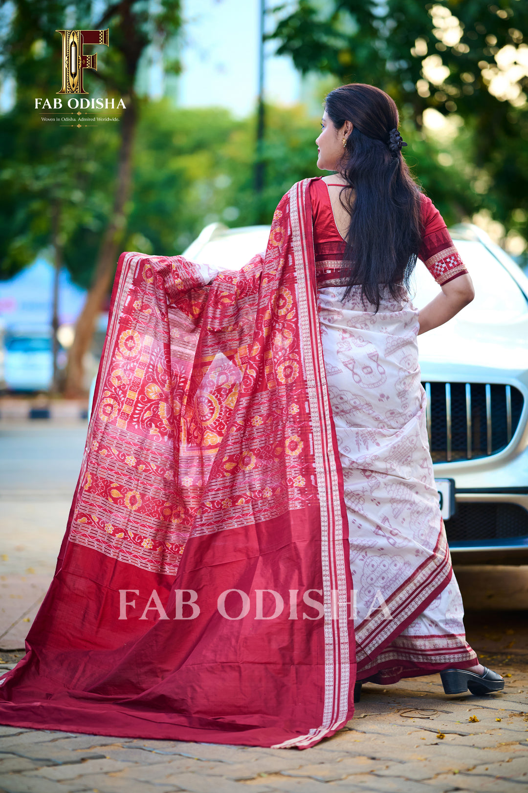 RATNA REKHA MASTER WEAVE SAMBALPURI HANDLOOM PURE SILK SAREE