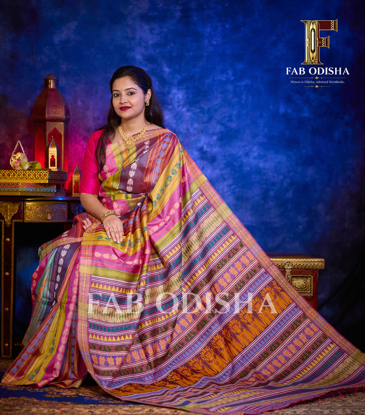 APSARA SHRINGAR MASTER WEAVE FINE TUSSAR SILK SAREE
