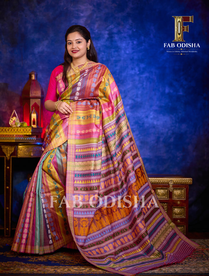 APSARA SHRINGAR MASTER WEAVE FINE TUSSAR SILK SAREE