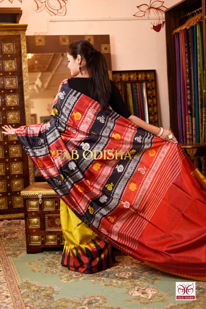 RAJSHREE BERHAMPURI DOUBLE AANCHAL PURE SILK PATTA SAREE