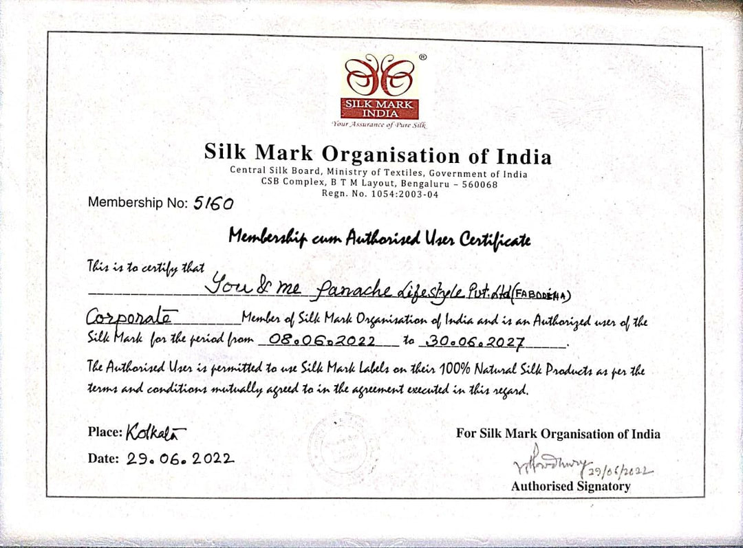 "SHYAMA VIRANGNA" BERHAMPURI DOUBLE PALLU SAREE