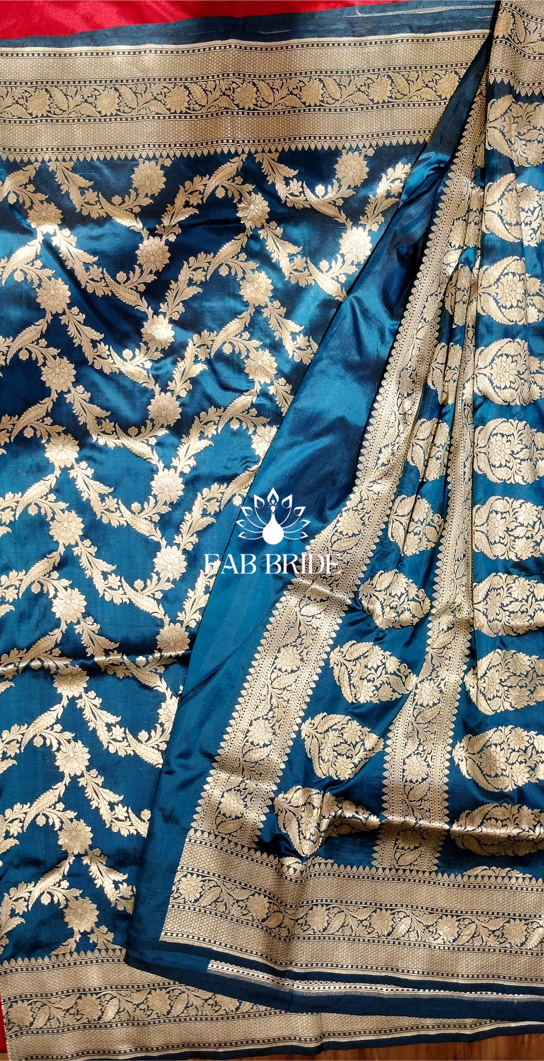 "JHEEL GULMOHAR " PURE SILK BANARASI BRIDAL SAREE