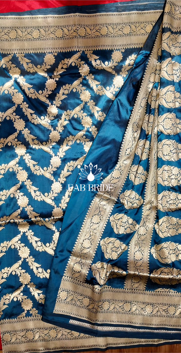 "JHEEL GULMOHAR " PURE SILK BANARASI BRIDAL SAREE