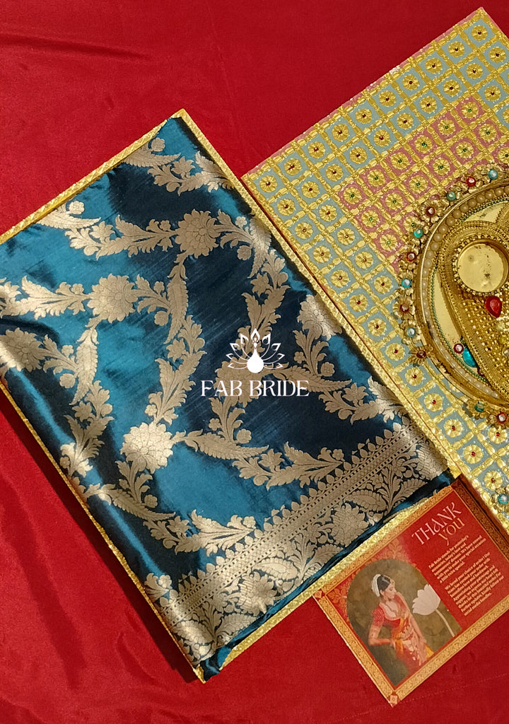 "JHEEL GULMOHAR " PURE SILK BANARASI BRIDAL SAREE