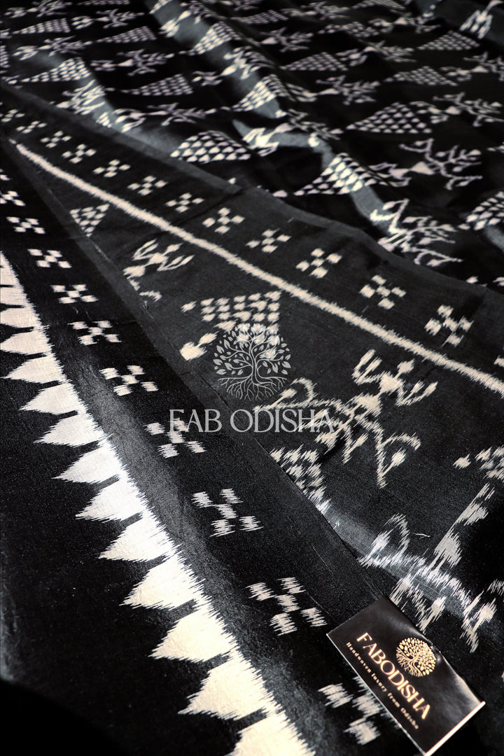 ROOPA JHOOTI BLACK ELITE MULBERRY SILK SAREE