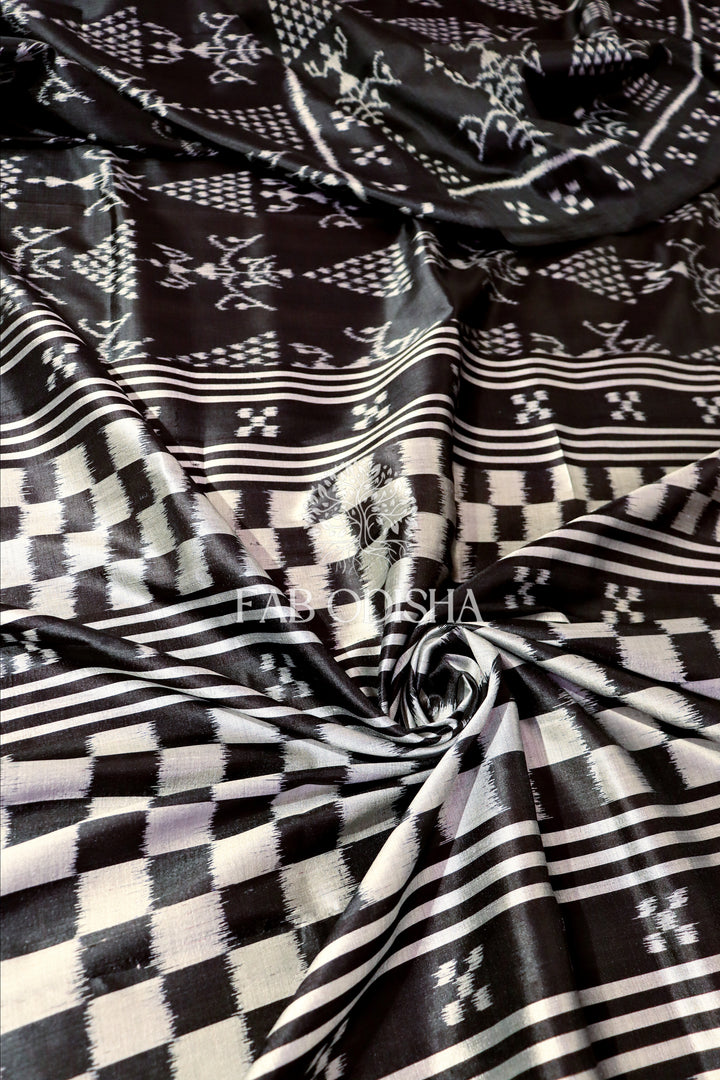 ROOPA JHOOTI BLACK ELITE MULBERRY SILK SAREE