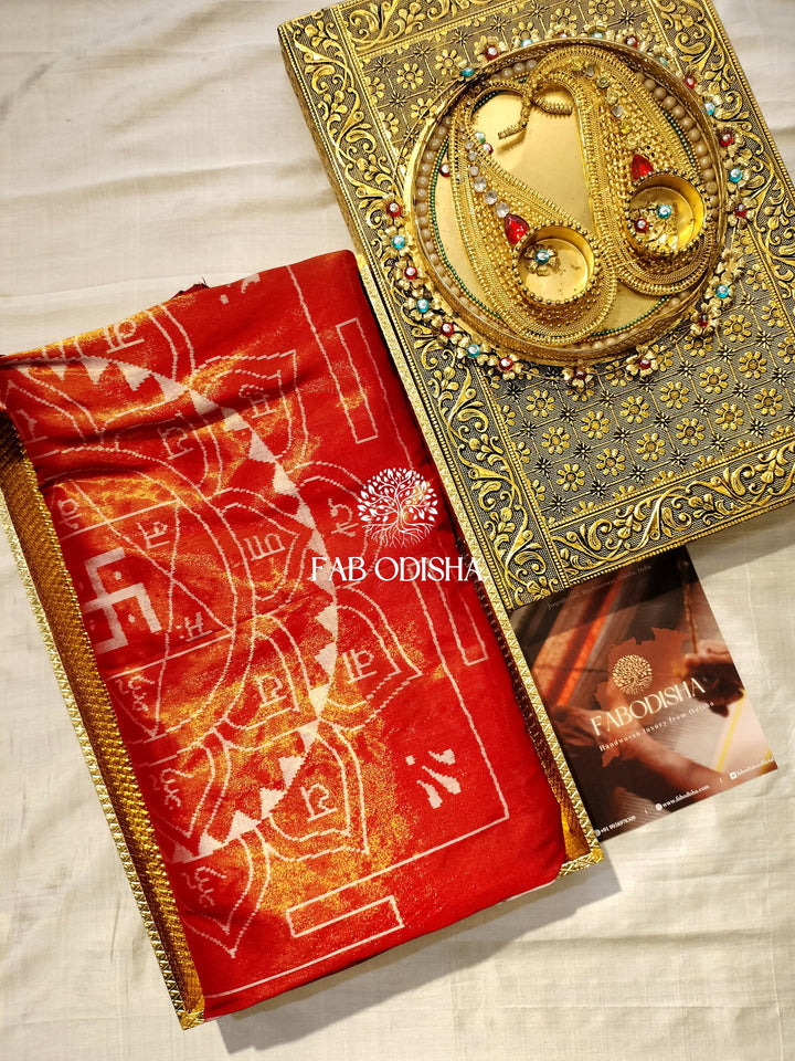 MAHALAKSHMI YANTRA HERITAGE SAMPALPURI TISSUE SILK PATTA SAREE