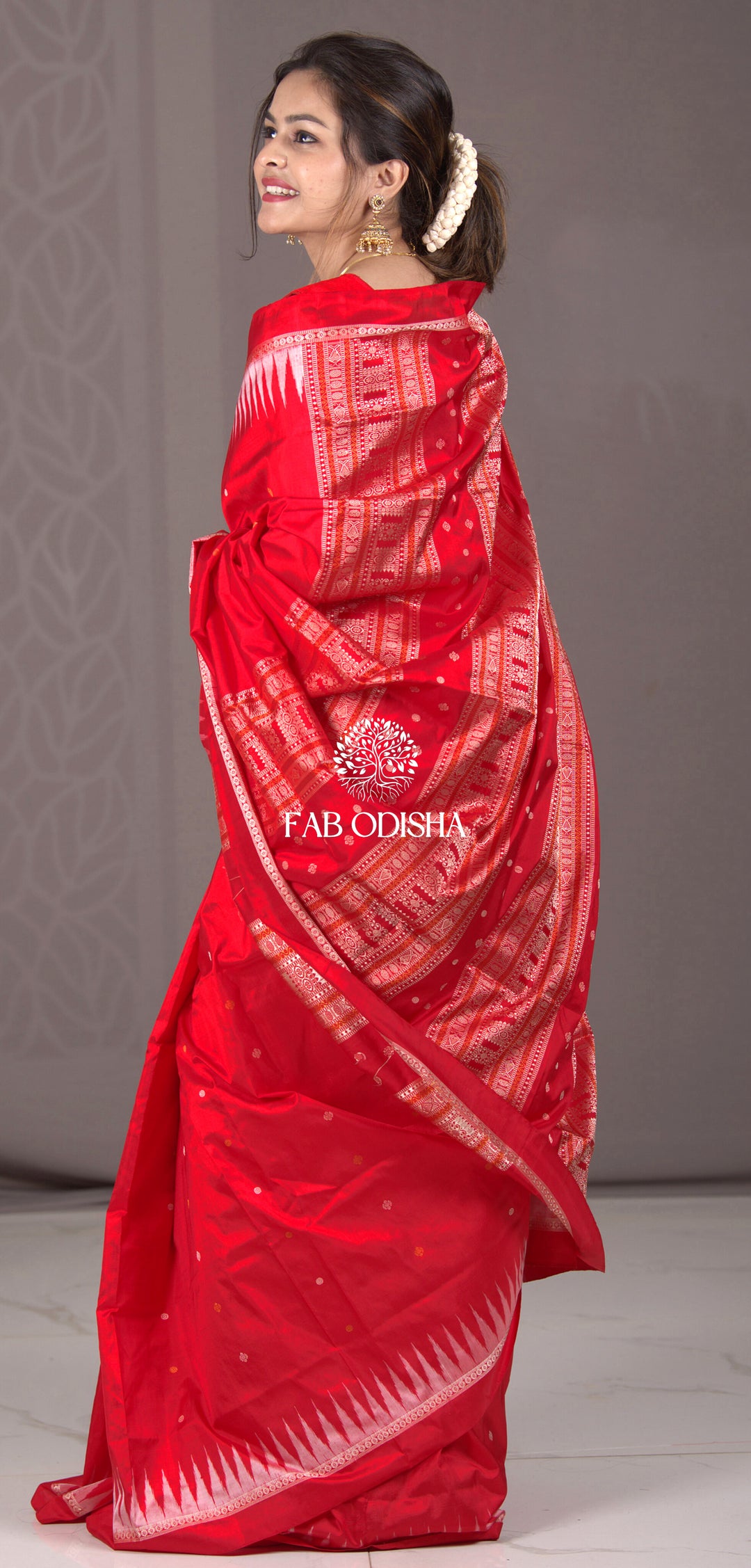 "SHAAM-E-GULSHAN" SAMBALPURI BOMKAI SILK SAREE
