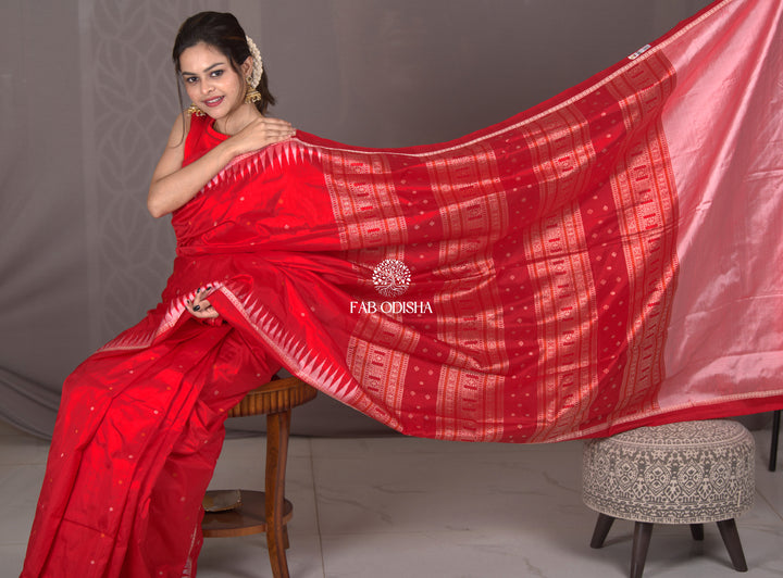 "SHAAM-E-GULSHAN" SAMBALPURI BOMKAI SILK SAREE