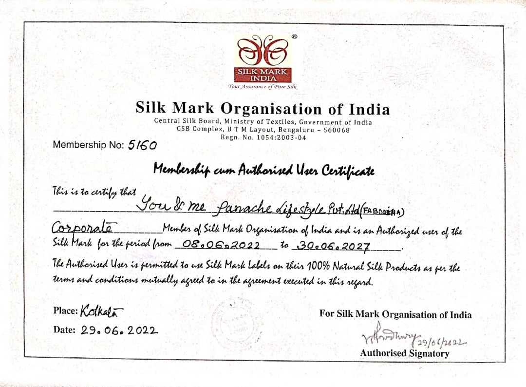 "BARFILI DEODAR - rose hued" FINE TUSSAR  SILK SAREE