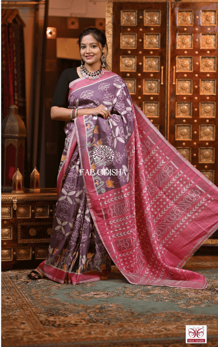RANGRASA THE SAREE EDIT DESIGNER PREMIUM MULBERRY HANDLOOM PURE SILK SAREE