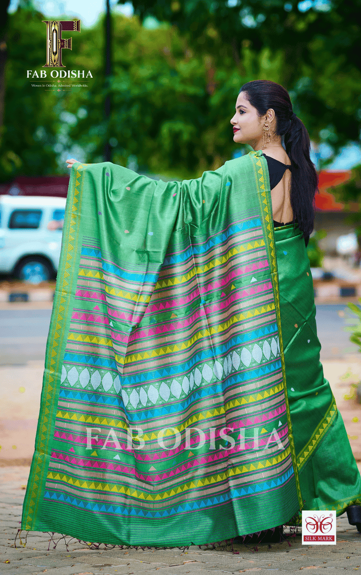 ARANYA VARNA EXCLUSIVE DONGRIA FINE TUSSAR SILK SAREE