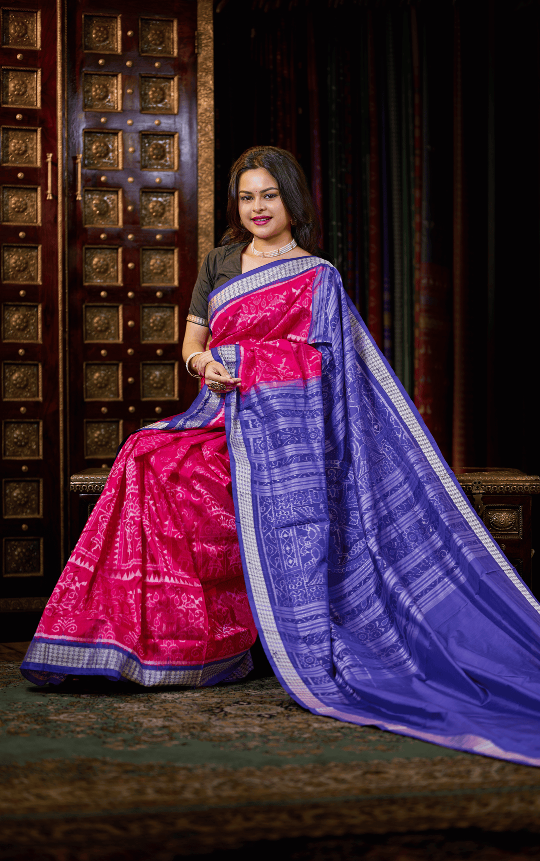 PRATITI SUTRA EXCLUSIVE SAMBALPURI HANDLOOM PURE SILK SAREE