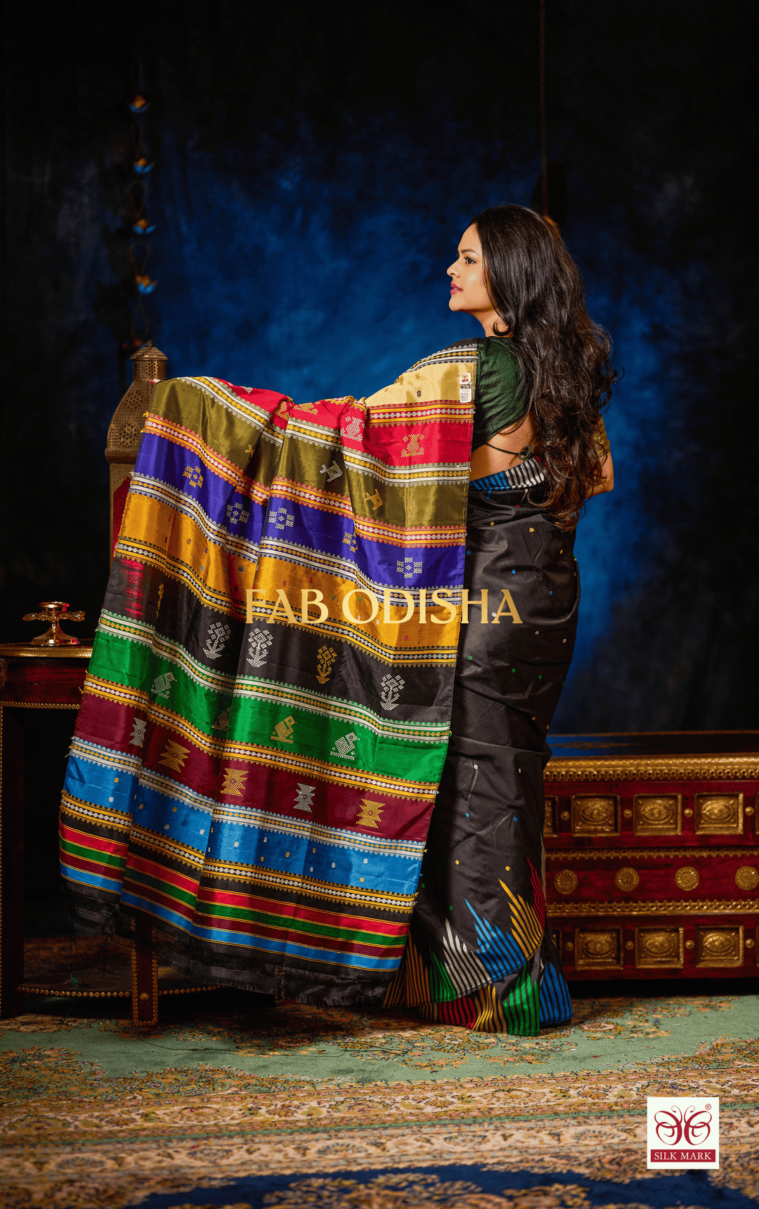 IMPERIAL VEYARA WEAVES -BERHAMPURI DOUBLE AANCHAL PURE SILK PATTA SAREE