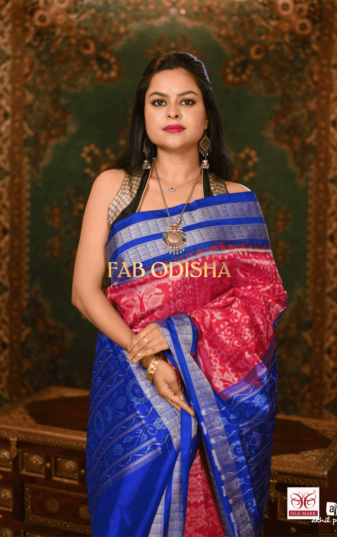 DEEPSHIKHA LUXE EXCLUSIVE SAMBALPURI PURE HANDLOOM SILK SAREE