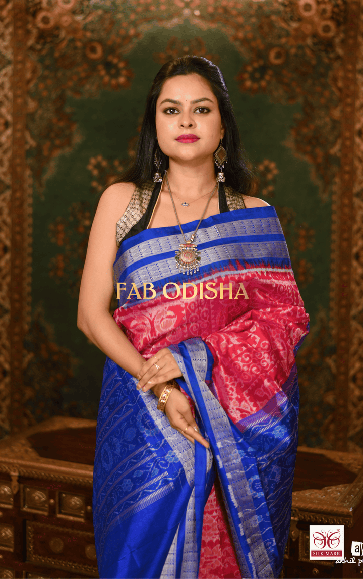 DEEPSHIKHA LUXE EXCLUSIVE SAMBALPURI PURE HANDLOOM SILK SAREE