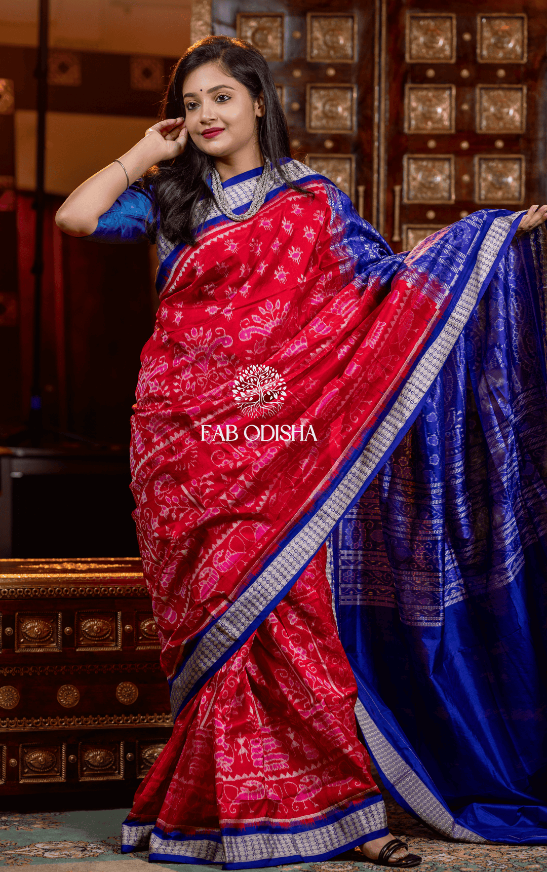 RUHANI PABITRA POSHAK EXCLUSIVE SAMBALPURI HANDLOOM PURE SILK SAREE