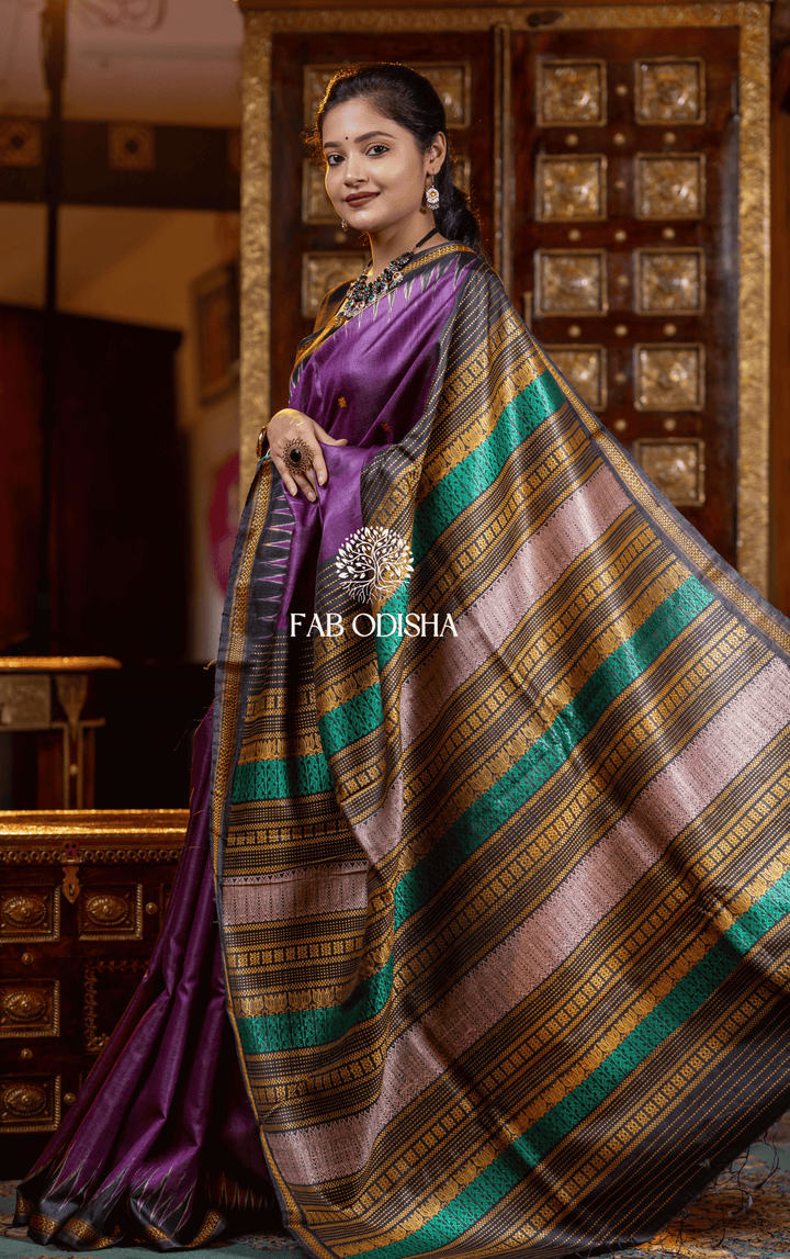 ETERNAL ECLAT SHATIKA LUXURIOUS SUPER FINE TUSSAR SILK SAREE