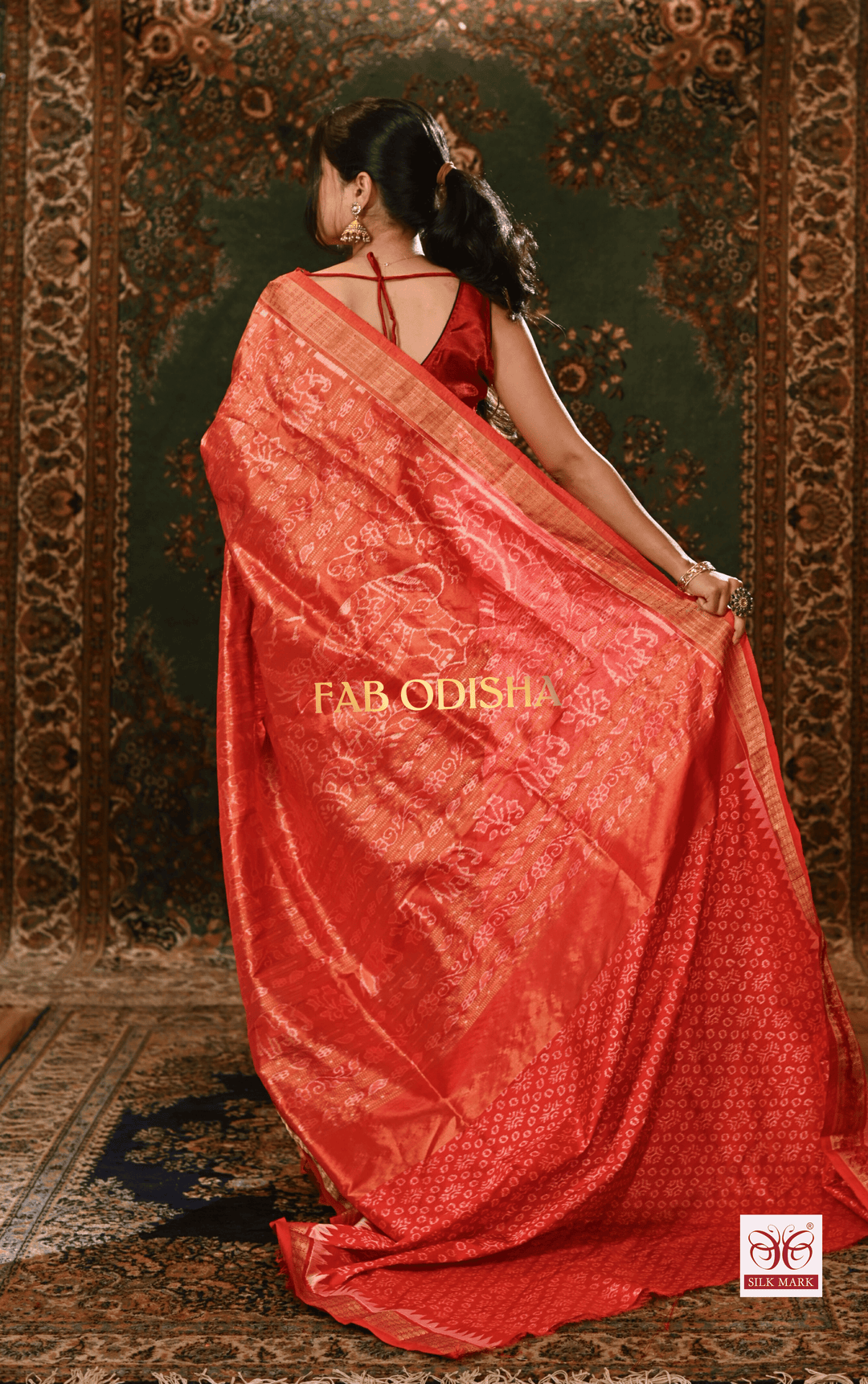 REGAL ANANTA SAMBALPURI FULL TISSUE SILK PATTA SAREE