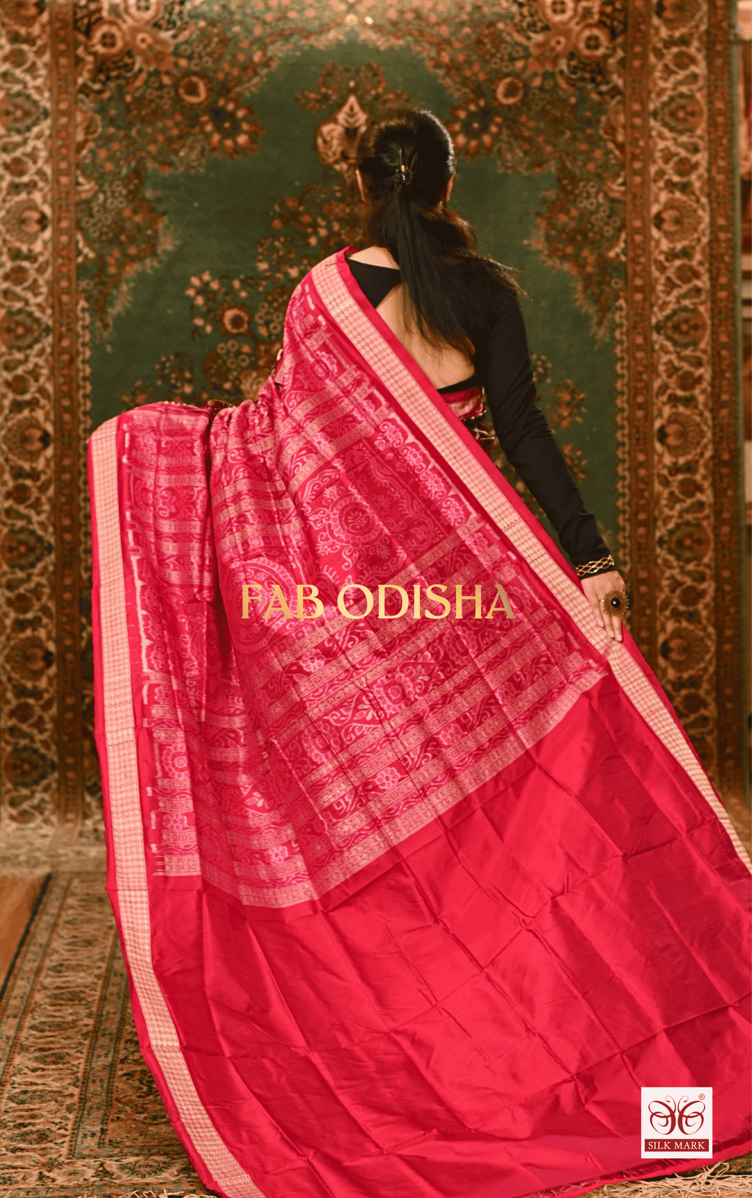 RAJKISHORI NANDINI EXCLUSIVE SAMBALPURI PURE HANDLOOM SILK SAREE