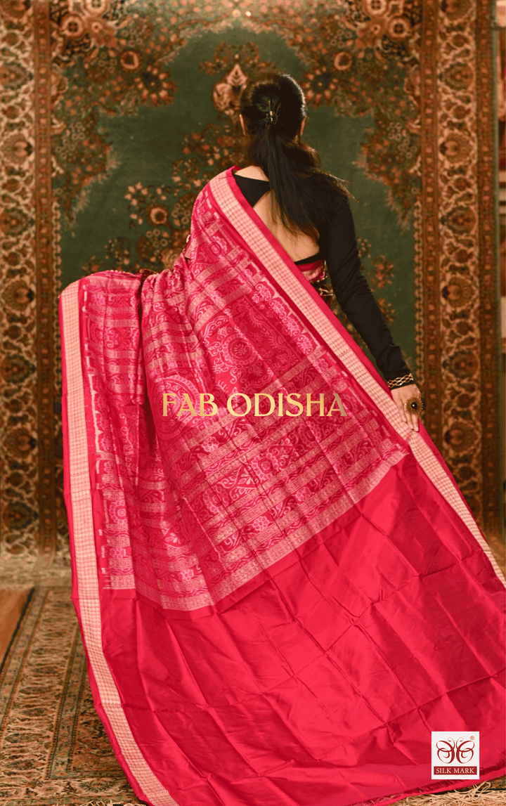RAJKISHORI NANDINI EXCLUSIVE SAMBALPURI PURE HANDLOOM SILK SAREE