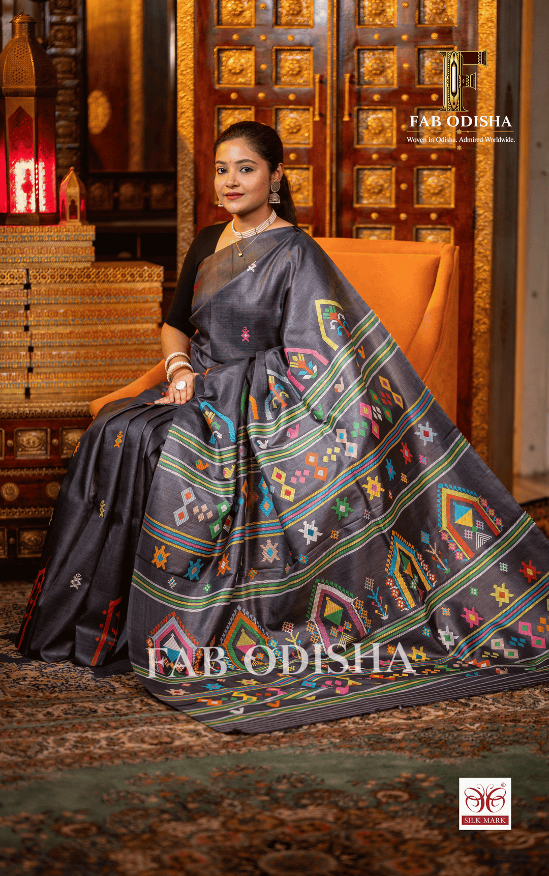 SAKHIGOPAL HERITAGE DOLABEDI MASTER WEAVE SUPER FINE TUSSAR SILK SAREE