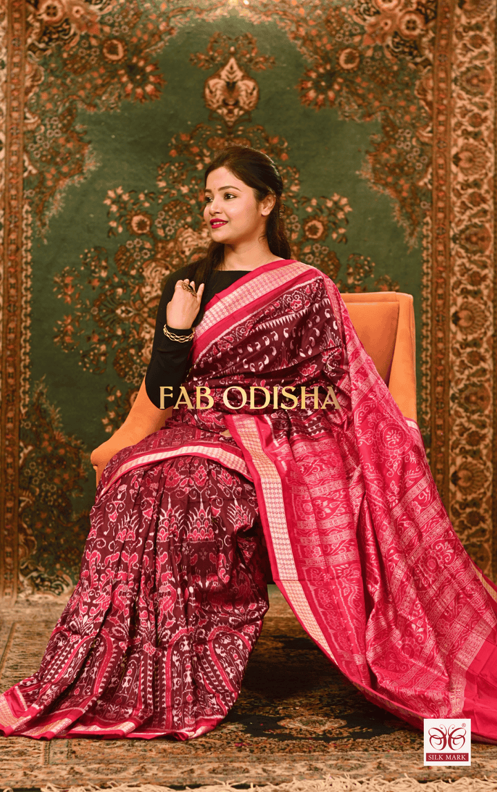RAJKISHORI NANDINI EXCLUSIVE SAMBALPURI PURE HANDLOOM SILK SAREE