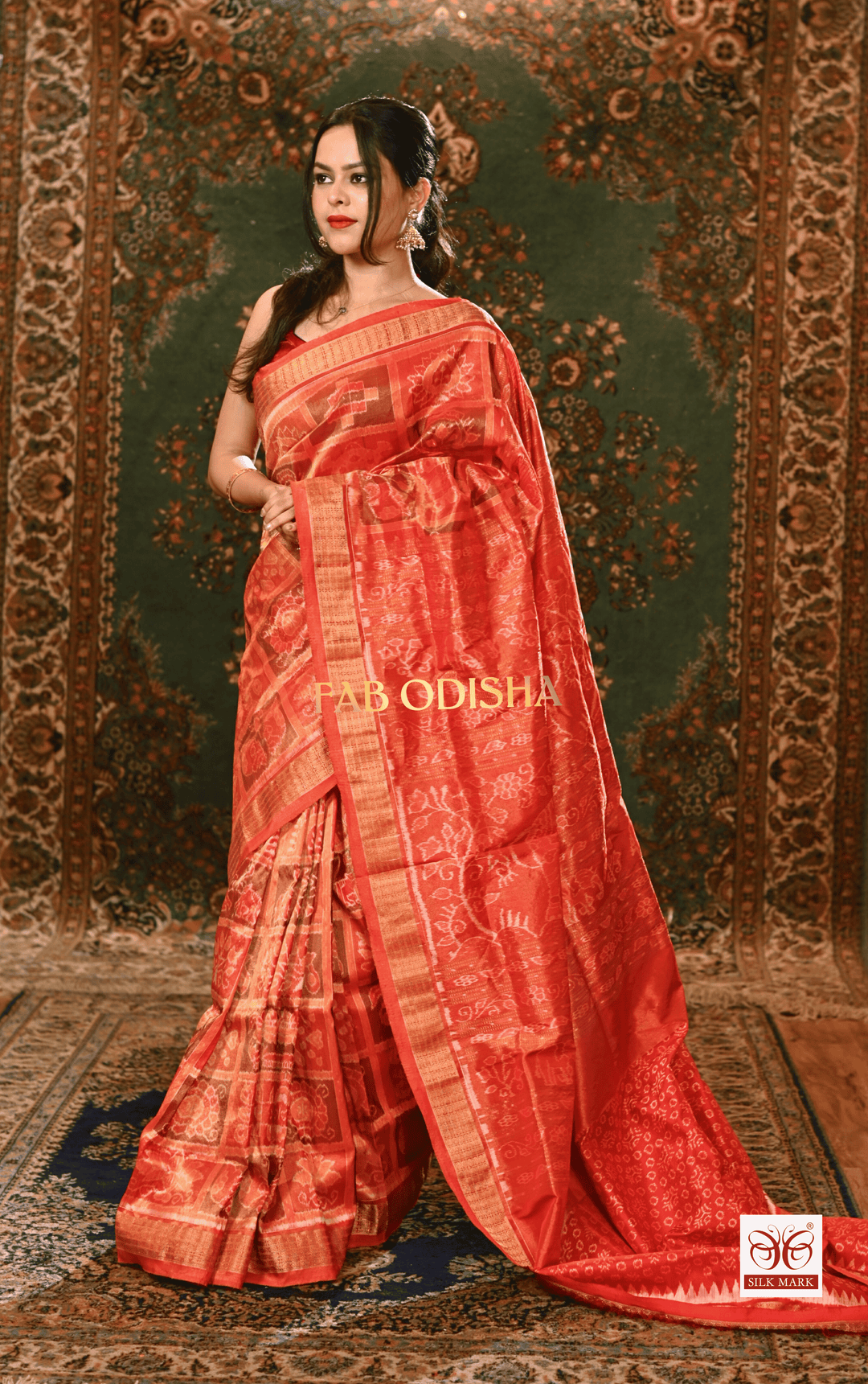 REGAL ANANTA SAMBALPURI FULL TISSUE SILK PATTA SAREE