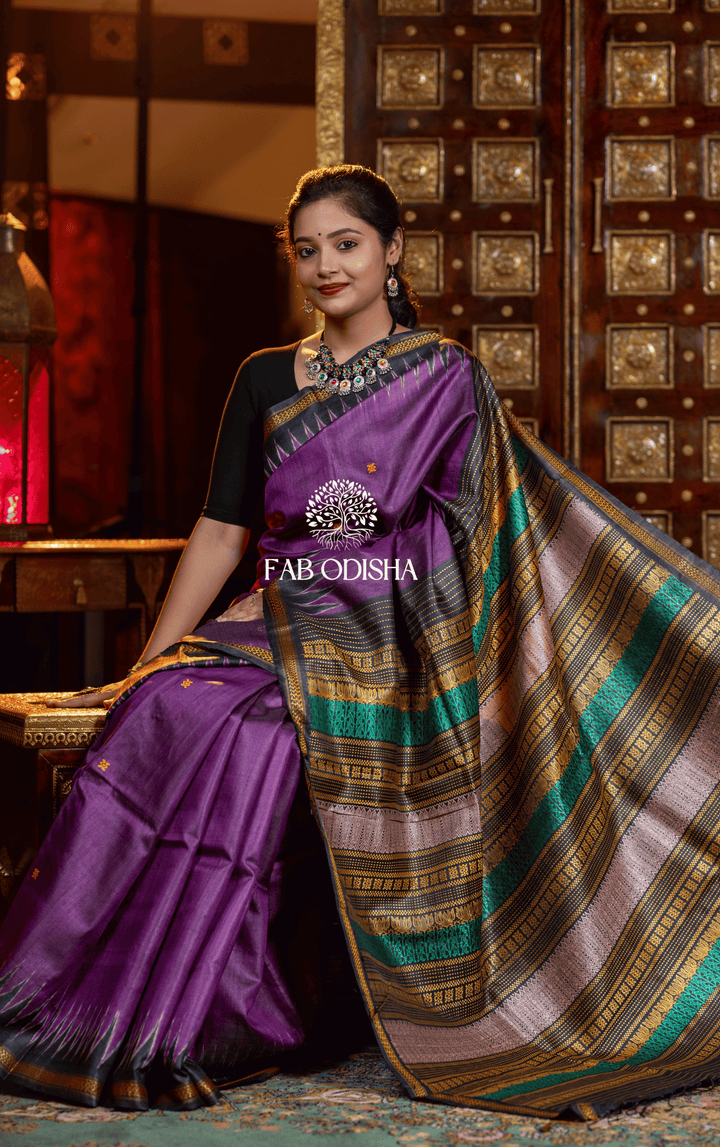 ETERNAL ECLAT SHATIKA LUXURIOUS SUPER FINE TUSSAR SILK SAREE