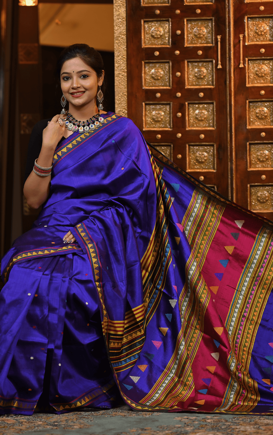 VANARUCHI HERITAGE DONGRIA PREMIUM MULBERRY HANDLOOM SILK SAREE