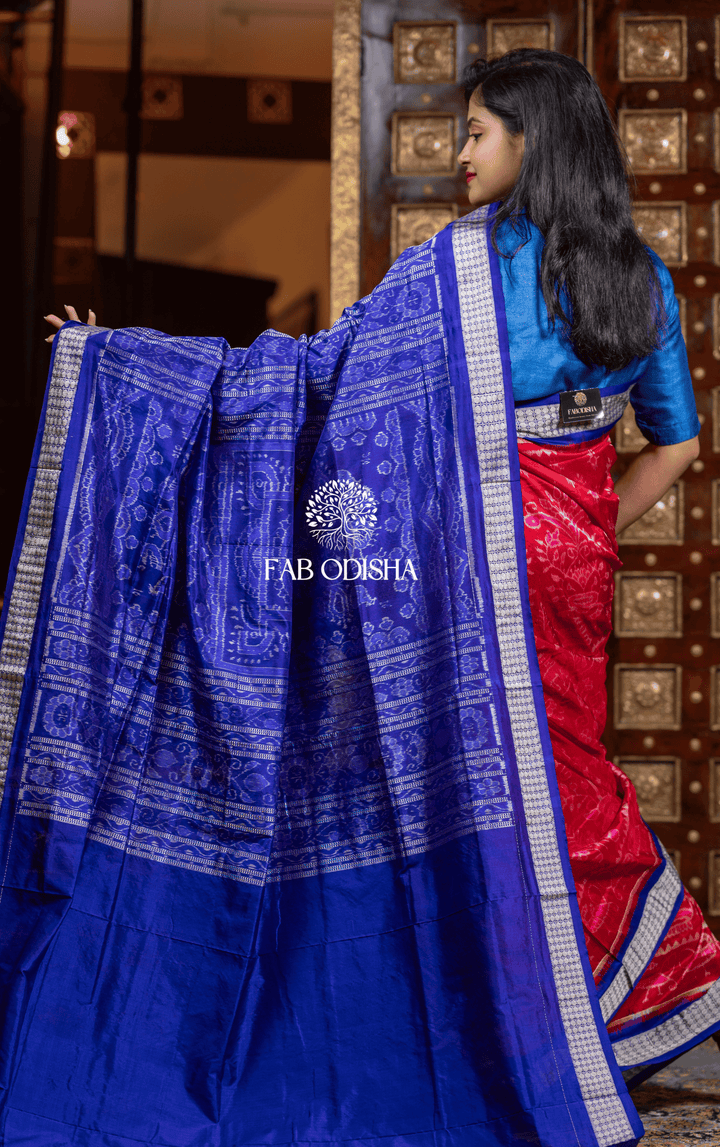 RUHANI PABITRA POSHAK EXCLUSIVE SAMBALPURI HANDLOOM PURE SILK SAREE