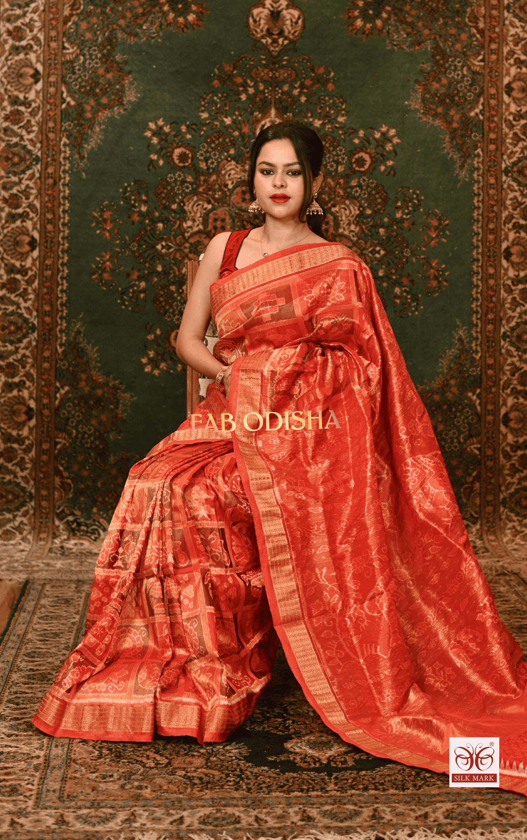 REGAL ANANTA SAMBALPURI FULL TISSUE SILK PATTA SAREE