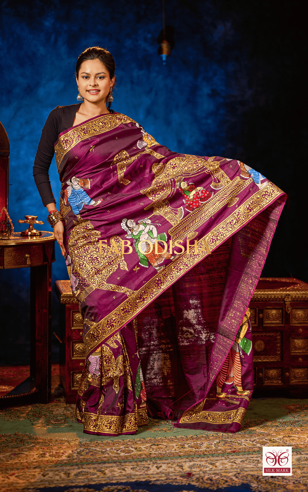 SUMAYA DOLI BARAT PATTACHITRA SILK SAREE
